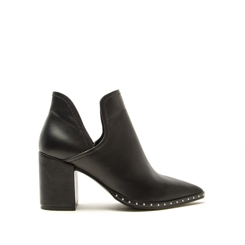 Studded Cutout Pointy Toe Bootie - Picture 2 of 4